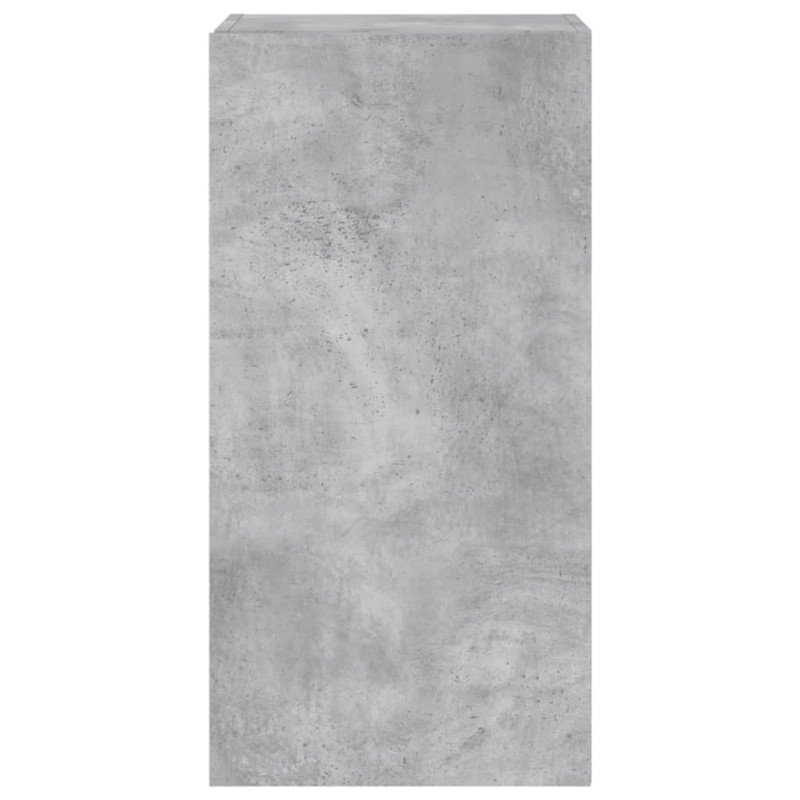 vidaXL TV nástenná skrinka s LED svetlami betónovo sivá 40,5x35x80 cm