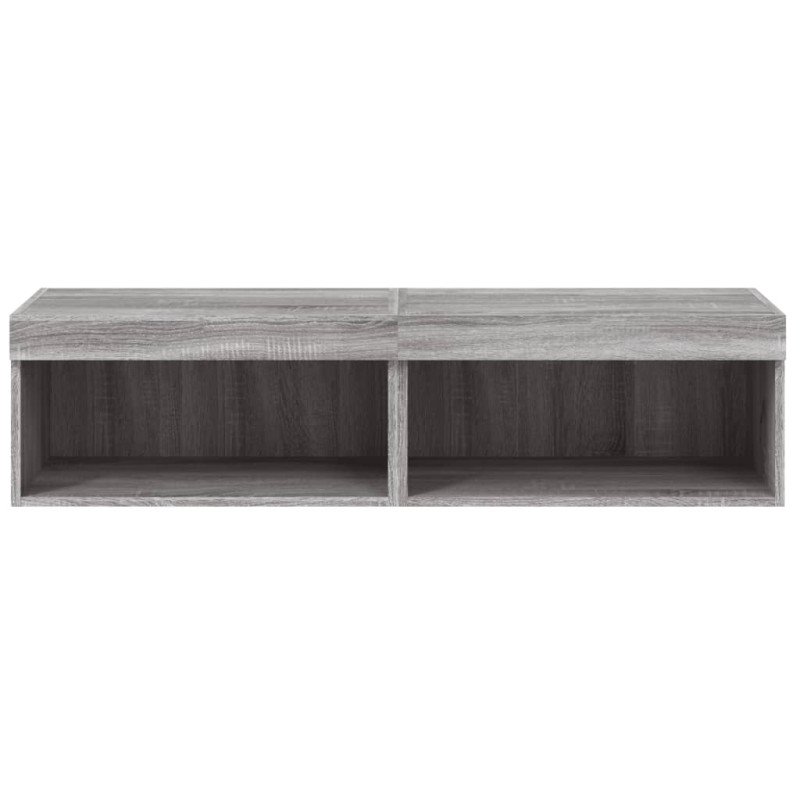 vidaXL TV skrinky s LED svetlami 2 ks sivé sonoma 60x30x30 cm