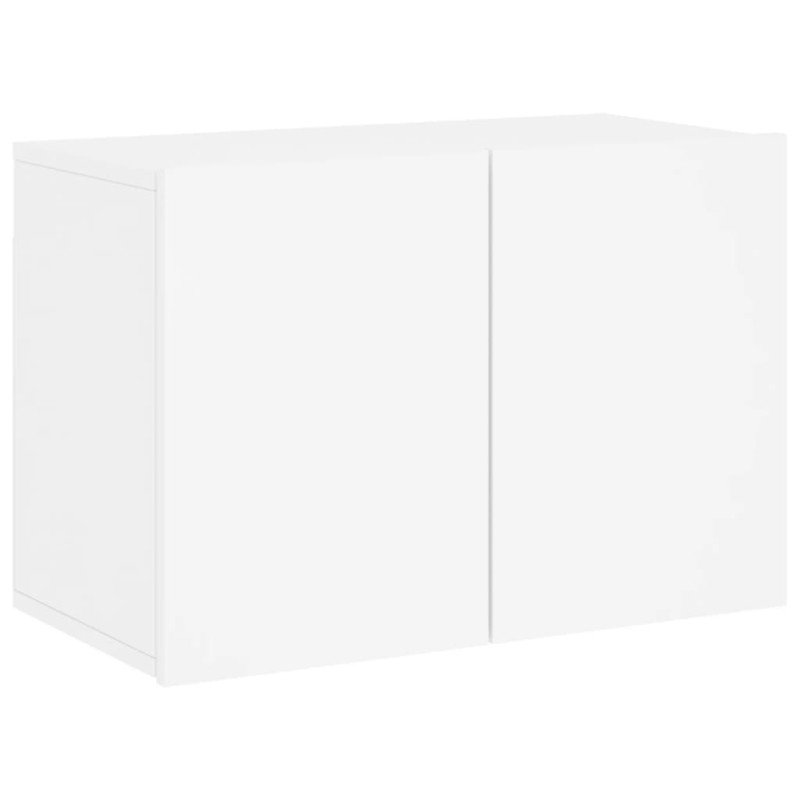 vidaXL 6-dielne TV nástenné skrinky biele kompozitné drevo