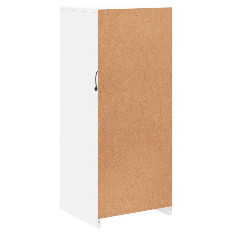 vidaXL Komoda s LED svetlami biela 41x37x100 cm