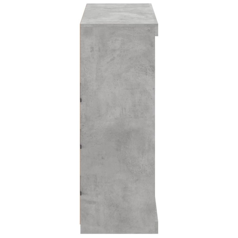vidaXL Komoda s LED svetlami betónovo sivá 81x37x100 cm
