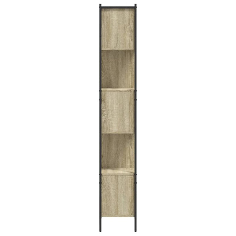 vidaXL Knižnica dub sonoma 102x28x172 cm kompozitné drevo