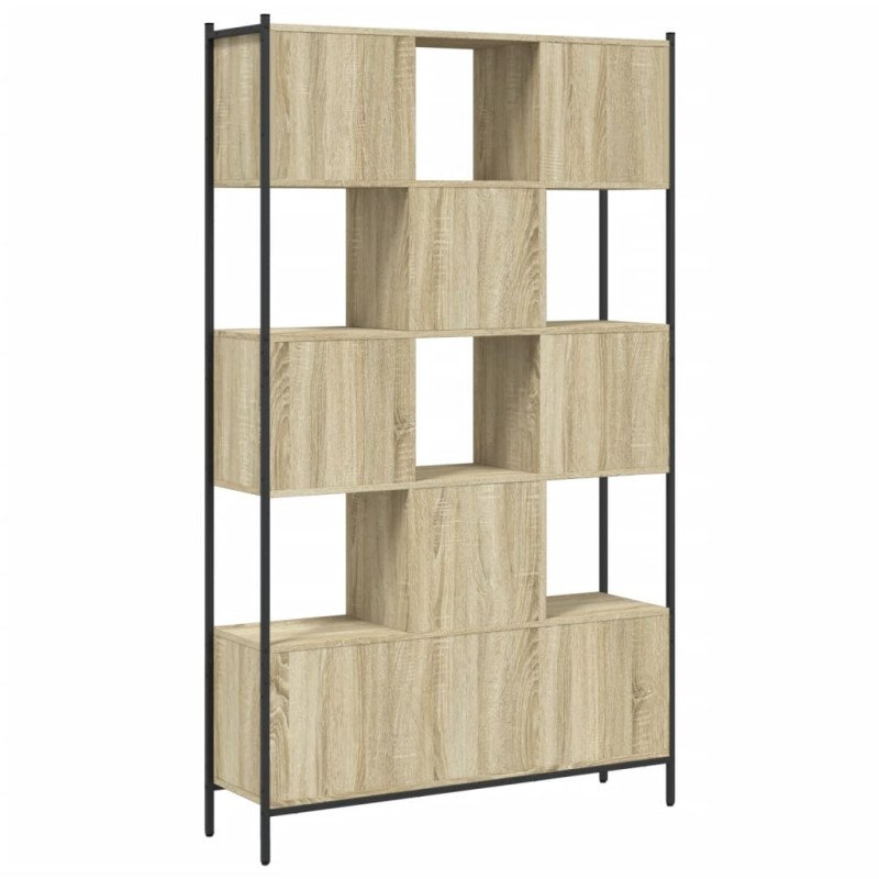 vidaXL Knižnica dub sonoma 102x28x172 cm kompozitné drevo