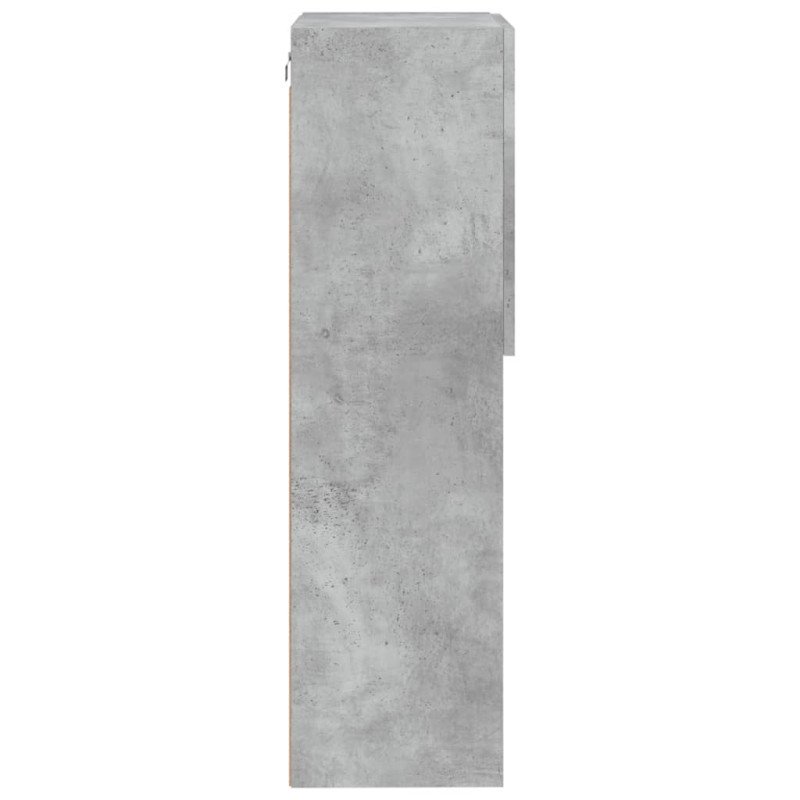 vidaXL TV skrinka s LED svetlami betónovo sivá 40,5x30x102 cm