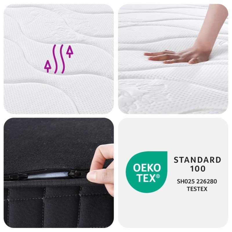 vidaXL Bonnell pružinový matrac stredne tvrdý 90x200 cm