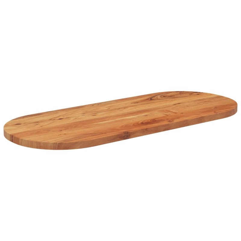 vidaXL Stolová doska 100x40x3,8 cm oválna masívna akácia