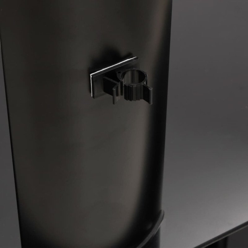 vidaXL Rohový TV stojan 3-vrstvový pre 32-70 palcov čierny