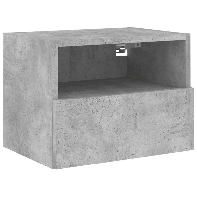 vidaXL TV nástenné skrinky 2 ks betónovo sivé 40x30x30 cm kompoz.drevo