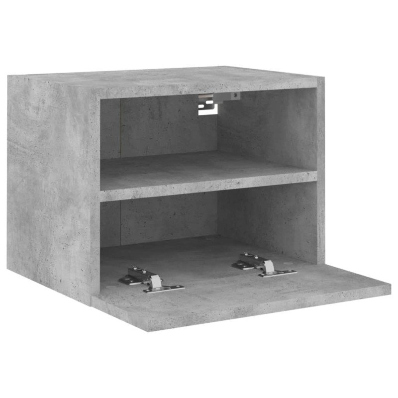 vidaXL TV nástenné skrinky 2 ks betónovo sivé 40x30x30 cm kompoz.drevo