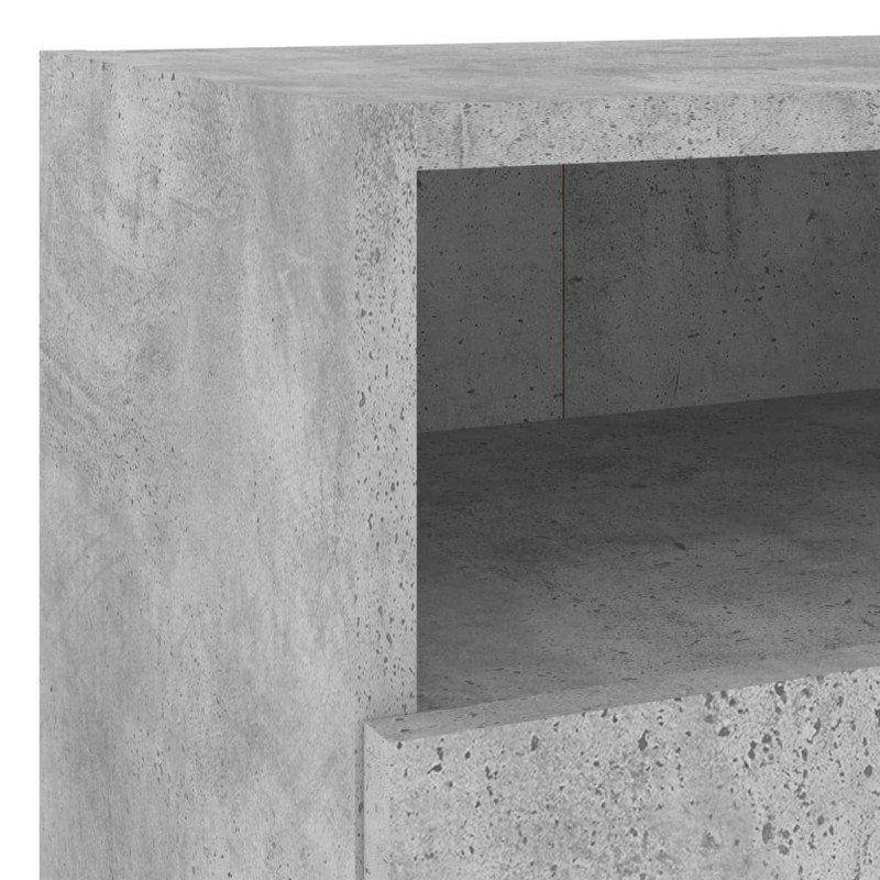 vidaXL TV nástenné skrinky 2 ks betónovo sivé 40x30x30 cm kompoz.drevo