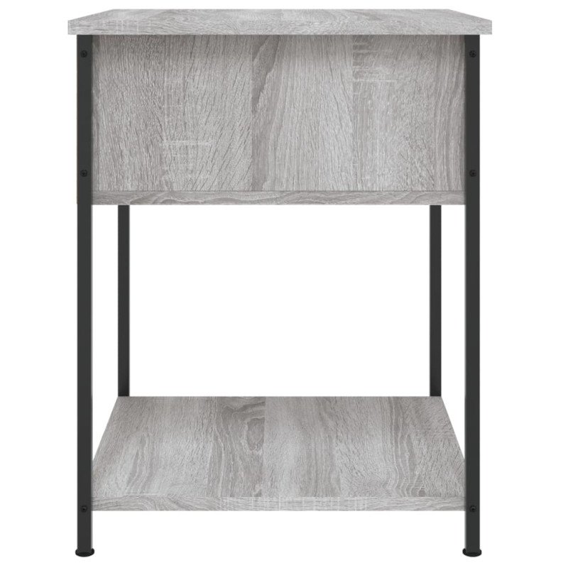 vidaXL Nočné stolíky 2 ks sivý dub sonoma 44x45x58 cm kompozitné drevo
