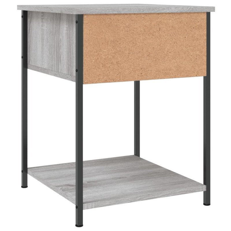 vidaXL Nočné stolíky 2 ks sivý dub sonoma 44x45x58 cm kompozitné drevo