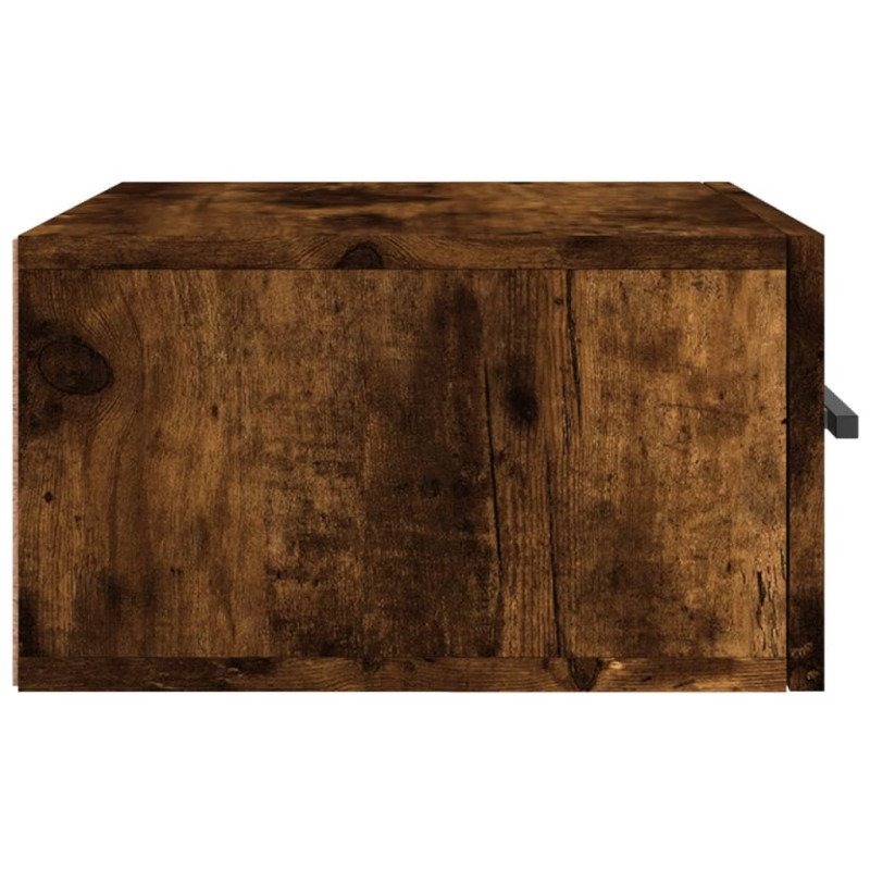 vidaXL Nástenný nočný stolík dymový dub 35x35x20 cm