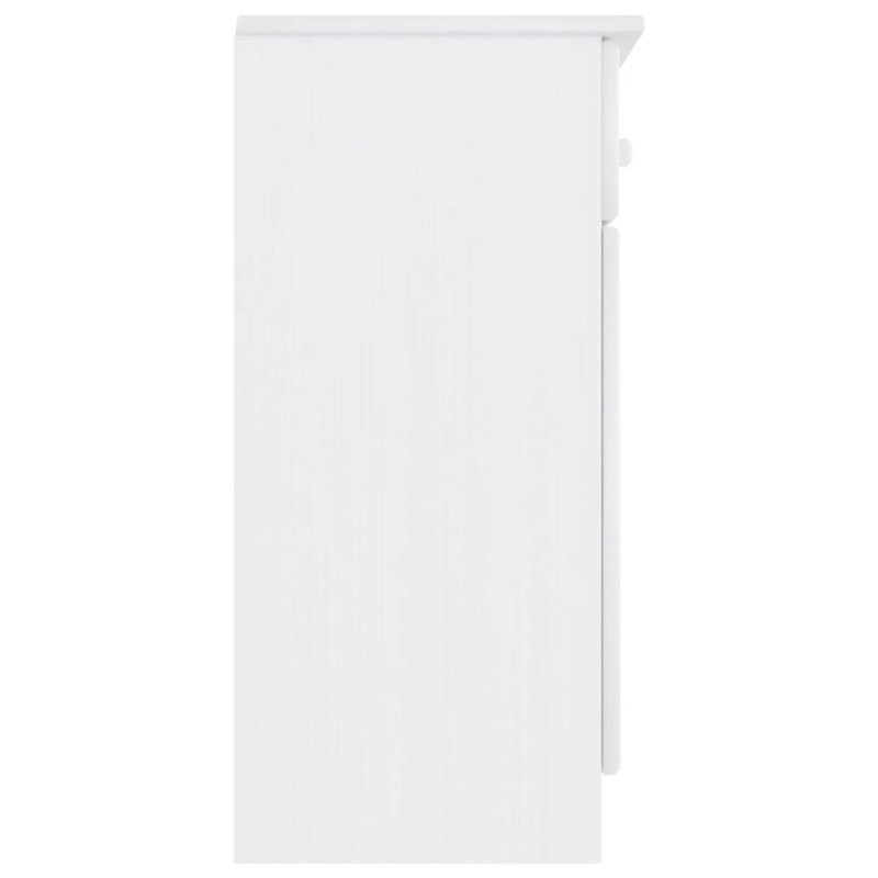 vidaXL Komoda ALTA biela 112x35x73 cm borovicový masív