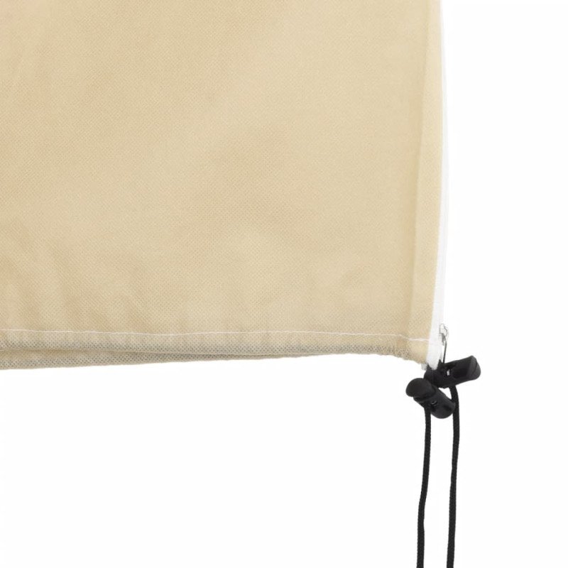 vidaXL Flísové kryty na rastliny so zipsom 2 ks 70 g/m² 3,93x3,5 m