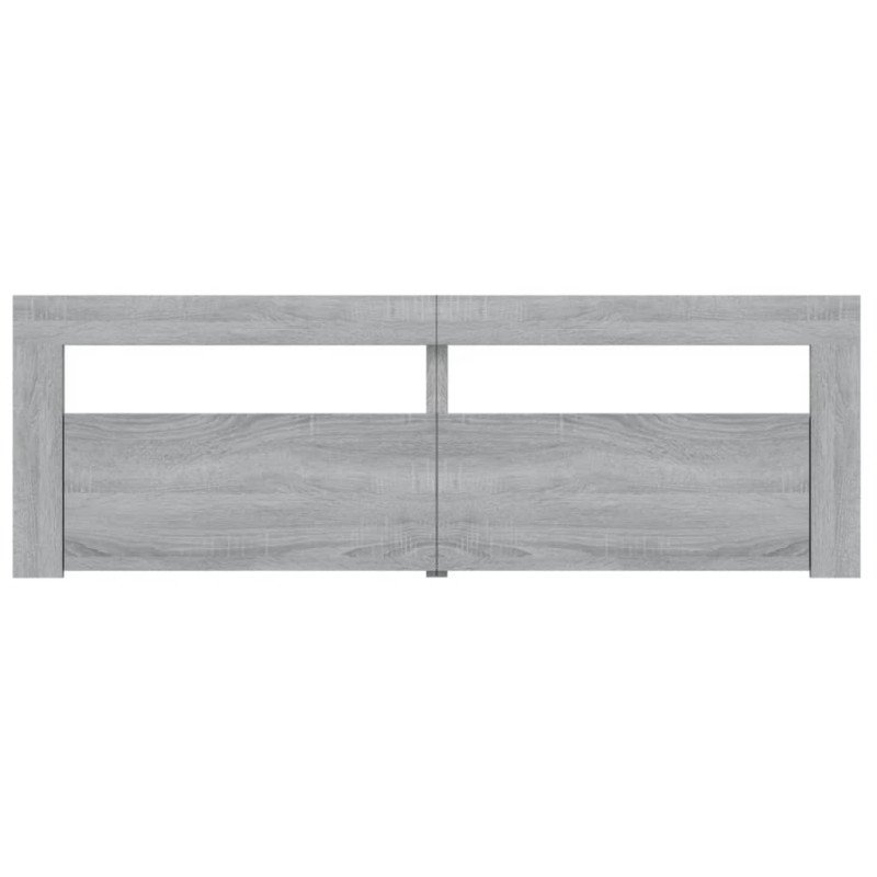vidaXL TV skrinka s LED, sivý dub sonoma 120x35x40 cm
