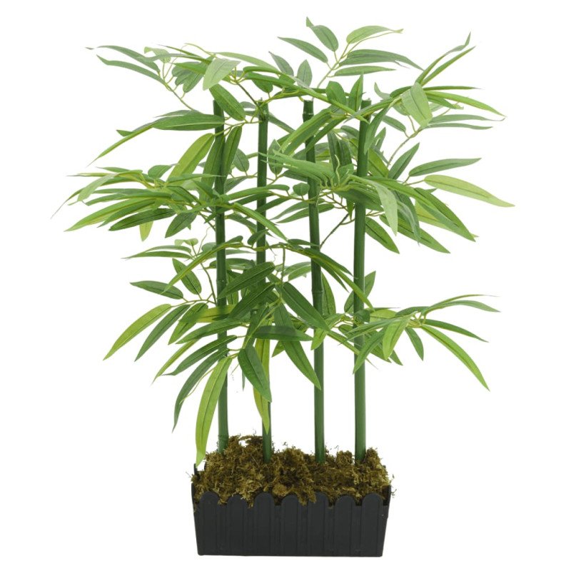 vidaXL Umelý bambusový strom 240 listov 80 cm zelený