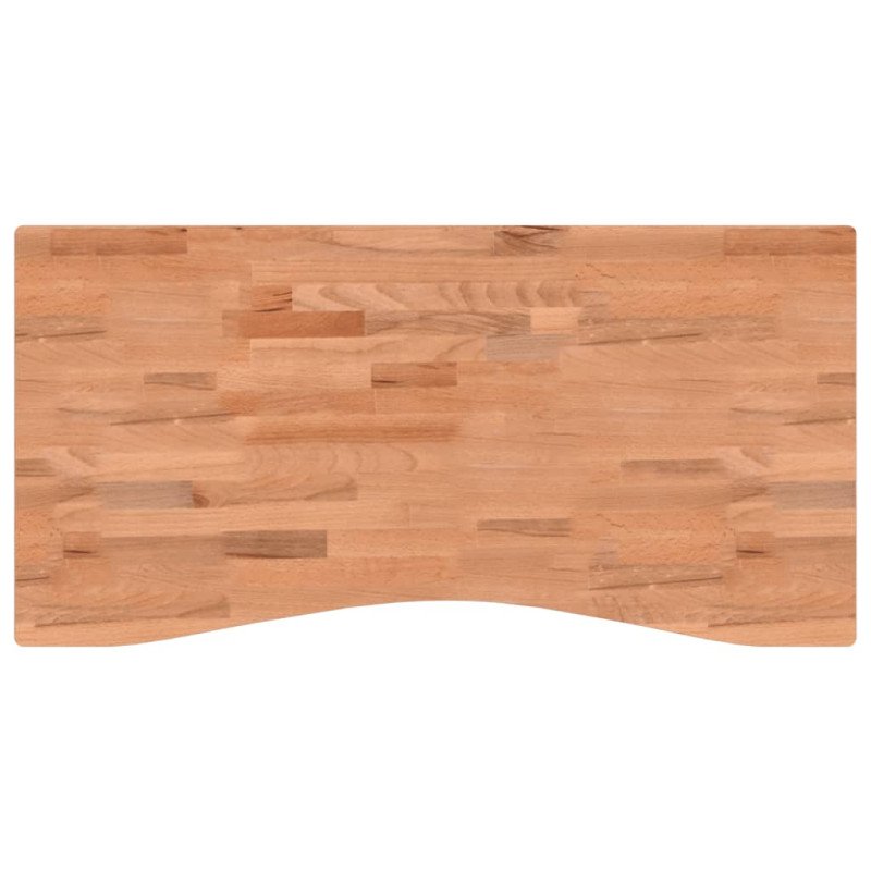 vidaXL Stolová doska 100x(45-50)x1,5 cm masívny buk