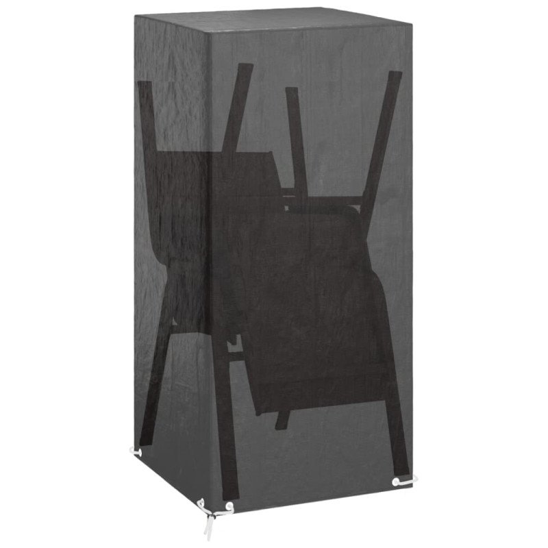 vidaXL Kryty na záhradnú stoličku 2 ks 8 očiek 75x70x140 cm polyetylén