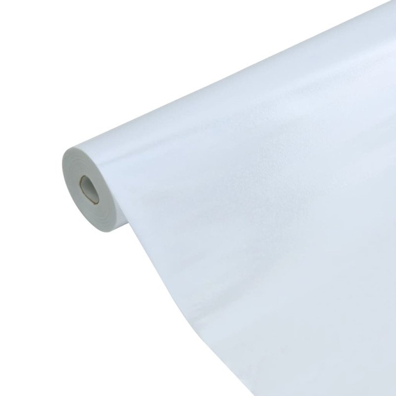 vidaXL Okenná fólia statická matná transparentná biela 90x1000 cm PVC