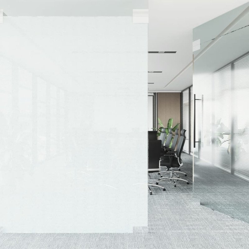 vidaXL Okenná fólia statická matná transparentná biela 60x2000 cm PVC