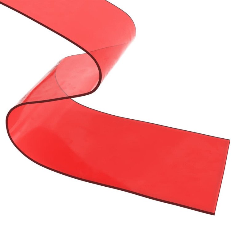 vidaXL Záves do dverí červený 200 mm x 1,6 mm 10 m PVC
