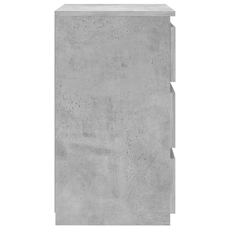 vidaXL Nočný stolík, betónovo sivý 40x35x62,5 cm, kompozitné drevo
