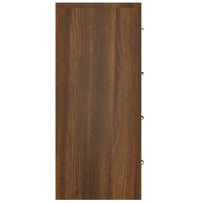 vidaXL Komoda so 4 zásuvkami 60x30,5x71 cm hnedý dub