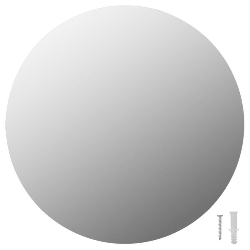 vidaXL Nástenné zrkadlá 2 ks 40 cm okrúhle sklenené