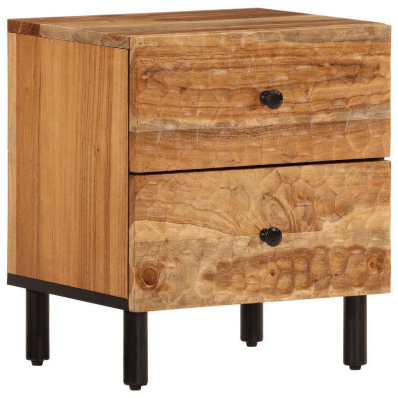 vidaXL Nočné stolíky 2 ks 40x33x46 cm akáciový masív