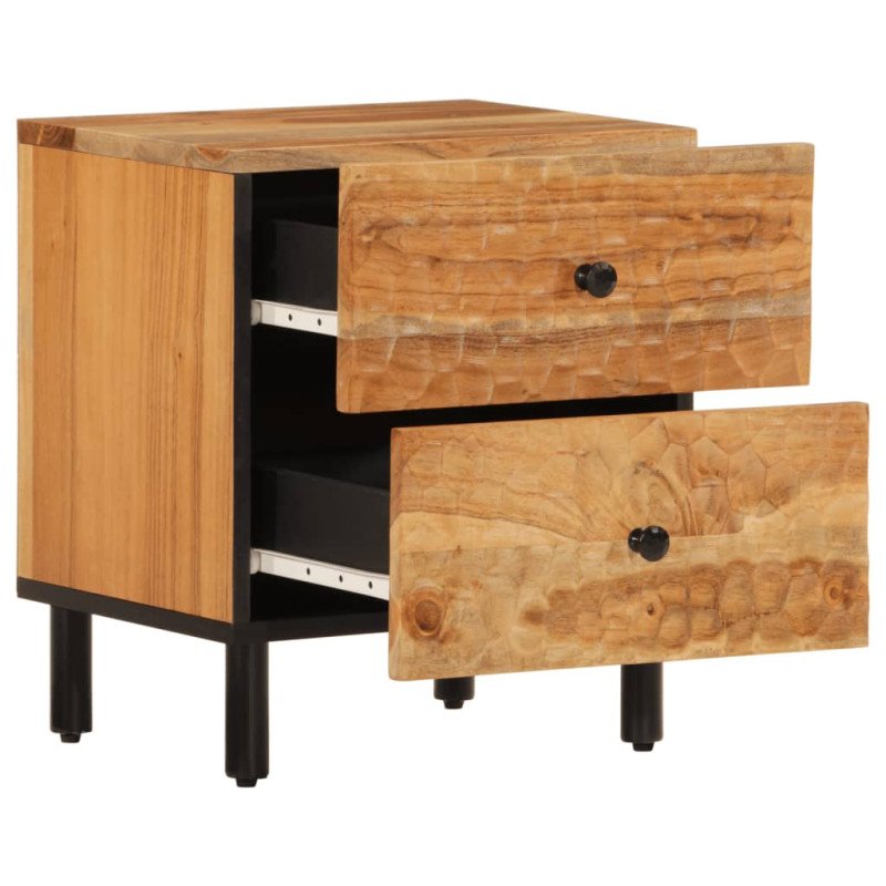 vidaXL Nočné stolíky 2 ks 40x33x46 cm akáciový masív
