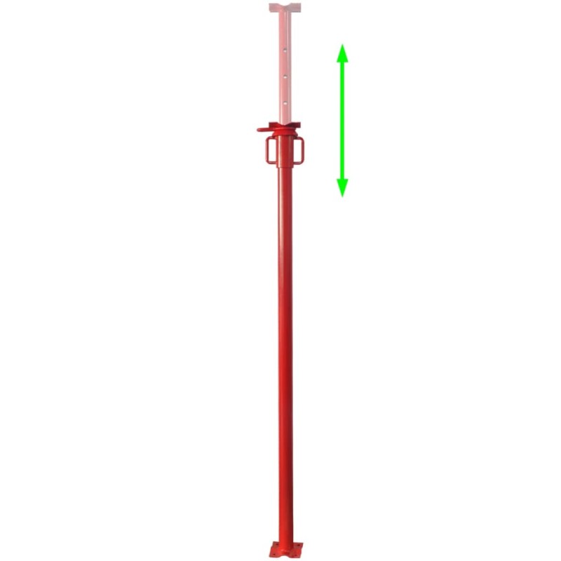 vidaXL Stavebná stojka 280 cm, červená