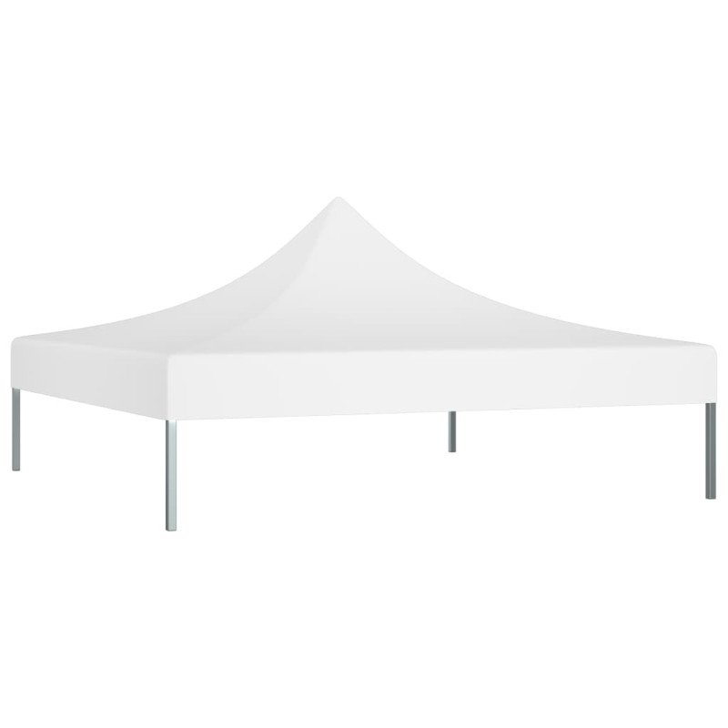 vidaXL Strecha na párty stan 2x2 m, biela 270 g/m² 