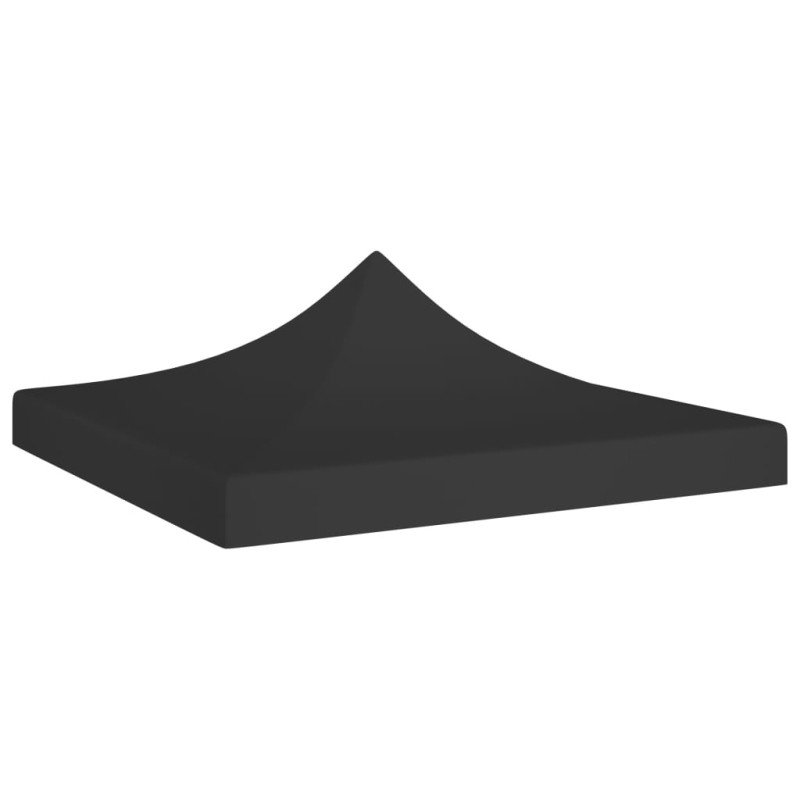 vidaXL Strecha na párty stan 2x2 m, čierna 270 g/m² 