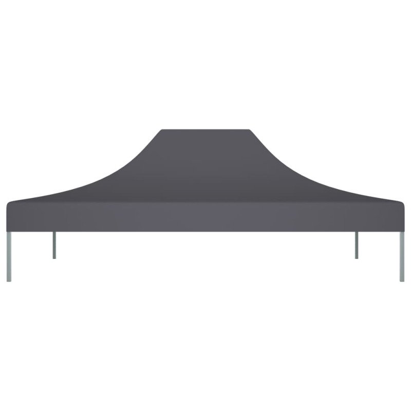 vidaXL Strecha na párty stan 4x3 m, antracitová 270 g/m²