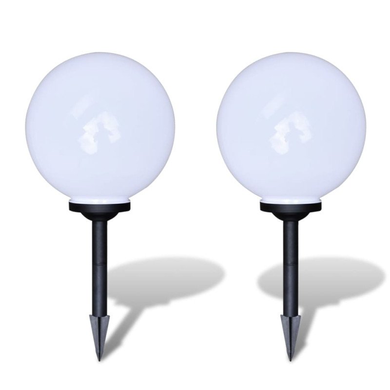vidaXL Vonkajšie osvetlenie chodníka 2 ks, LED 30 cm, s hrotom