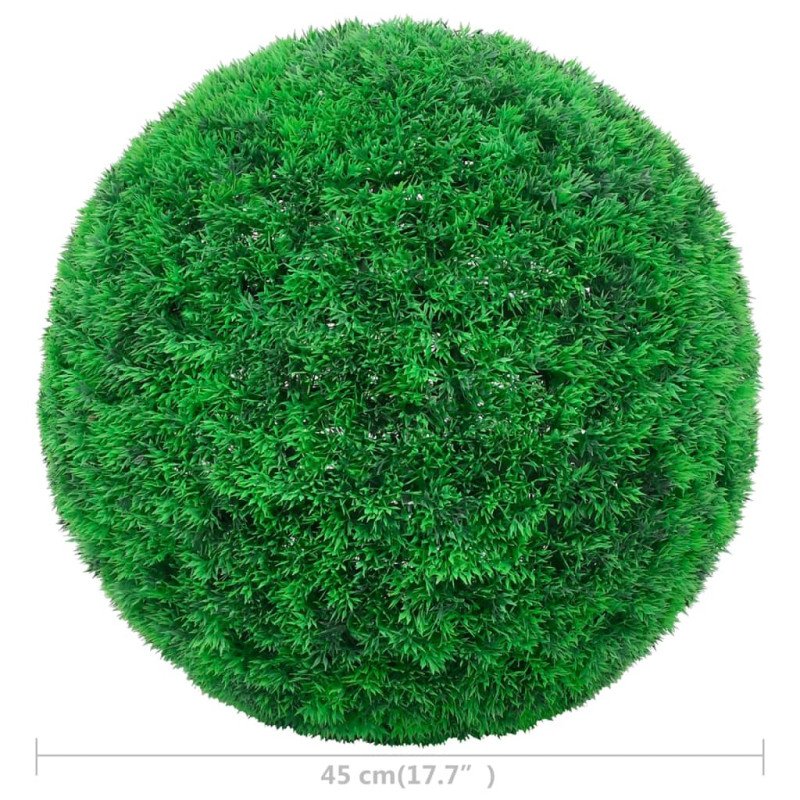 vidaXL Umelý krušpán v tvare gule 2 ks 45 cm