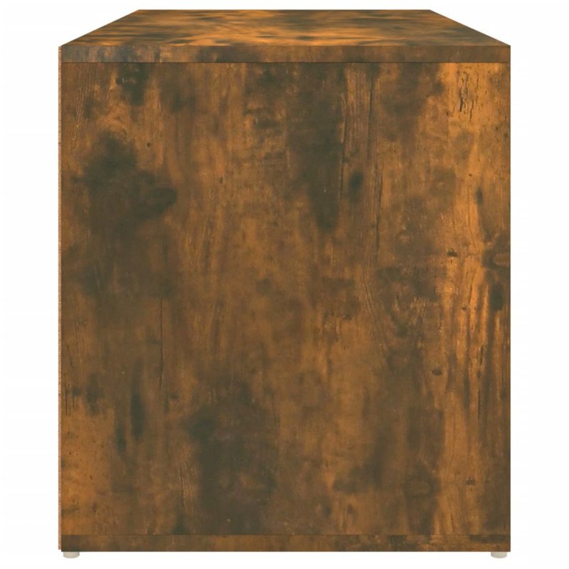 vidaXL Lavica do chodby 80x40x45 cm dymový dub spracované drevo