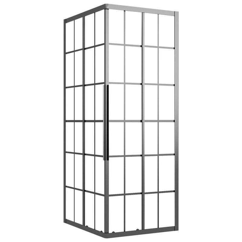 vidaXL Sprchovací kút matné ESG 90x70x180 cm čierny