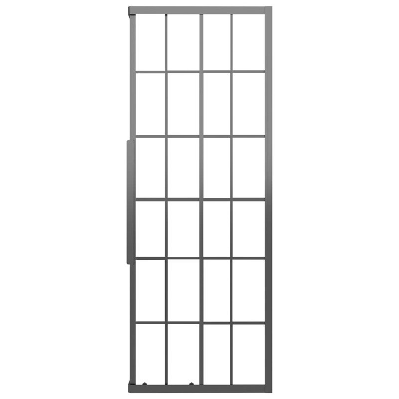 vidaXL Sprchovací kút matné ESG 90x70x180 cm čierny