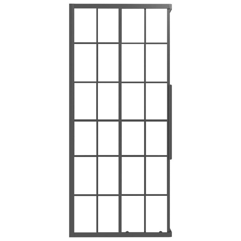 vidaXL Sprchovací kút matné ESG 90x70x180 cm čierny