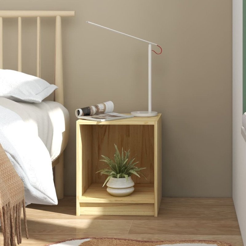 vidaXL Nočné stolíky 2 ks 35,5x33,5x41,5 cm, borovicový masív