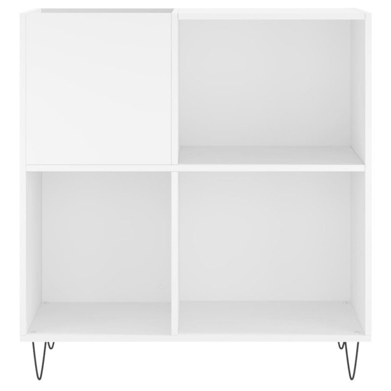 vidaXL Skrinka na platne biela 84,5x38x89 cm kompozitné drevo