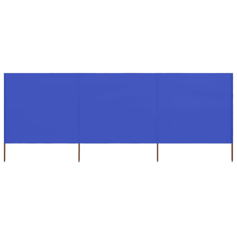 vidaXL 3-panelová zábrana proti vetru látková 400x120 cm azúrovo-modrá
