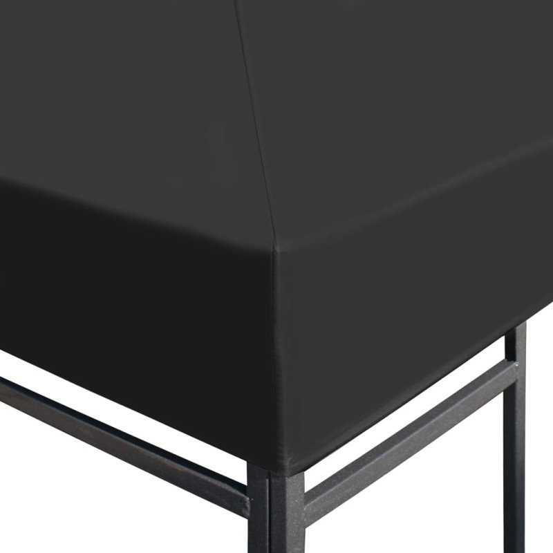 vidaXL Strieška na altánok 310 g/m² 4x3 m sivá