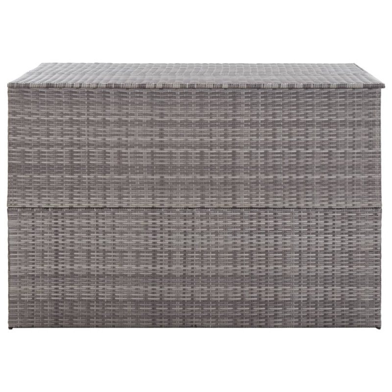 vidaXL Záhradný úložný box sivý 150x100x100 cm polyratanový