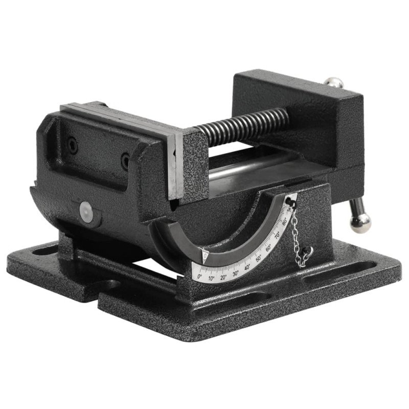 vidaXL Ručne ovládaný sklopný zverák na vŕtanie 110 mm