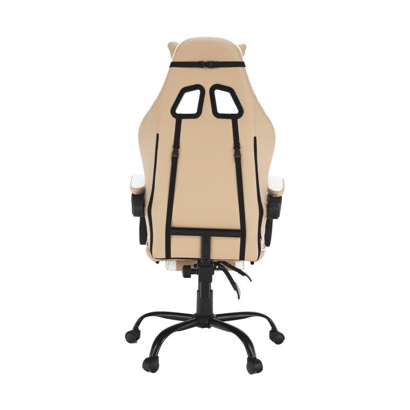 Kondela Kancelárske/herné kreslo, čierna/biela/béžová, OZGE 2 NEW + darček