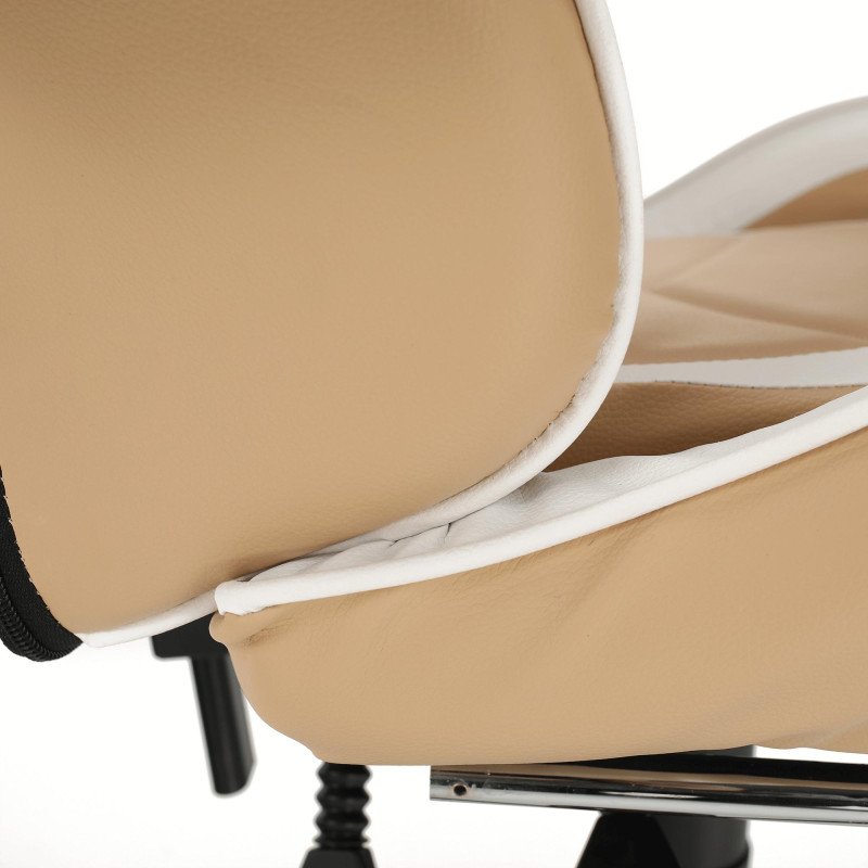 Kondela Kancelárske/herné kreslo, čierna/biela/béžová, OZGE 2 NEW + darček