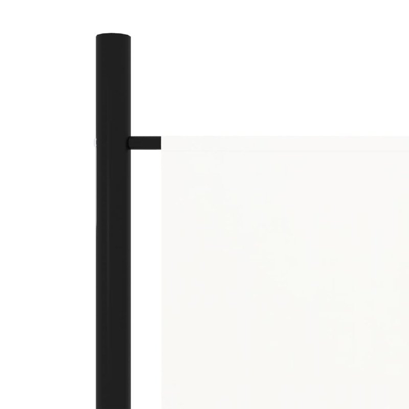 vidaXL Paraván so 4 panelmi, krémovo biely 200x180 cm 